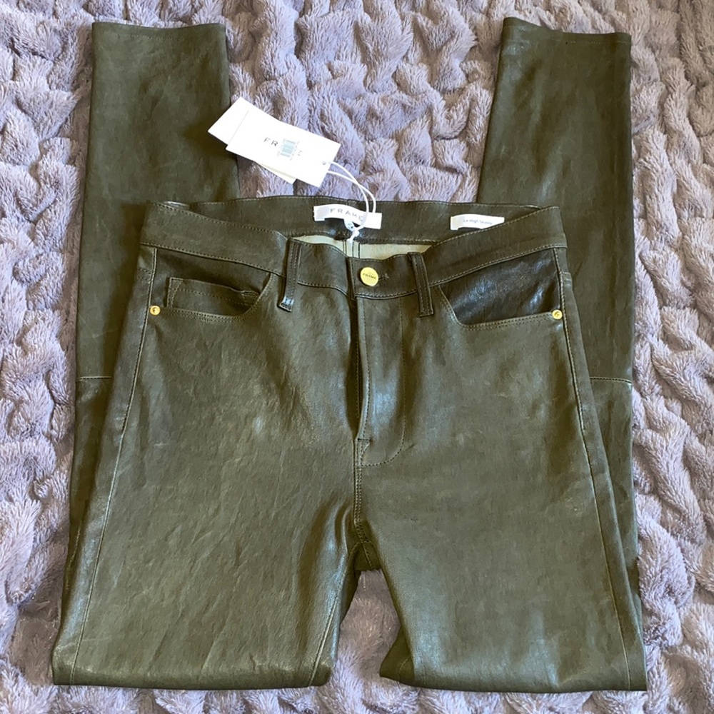 FRAME 100% Real Leather - Le High Skinny Jeans
